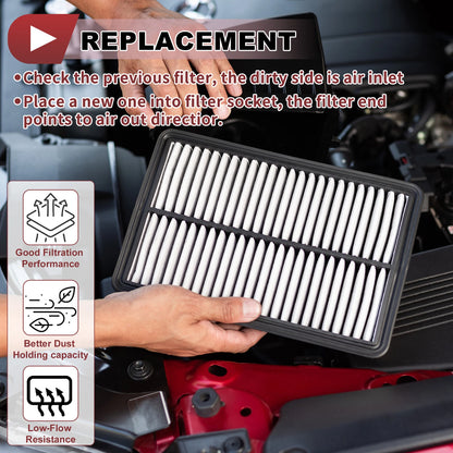 1 Pcs Car Engine Air Filter for Chevrolet Camaro 3.6L 6.2L (2010 - 2015)