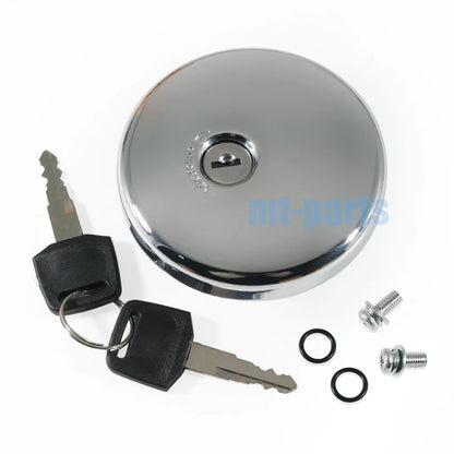 Fuel Gas Tank Cap Cover Keys for Kawasaki VN1500 Vulcan 1500 Classic (2001-2008)