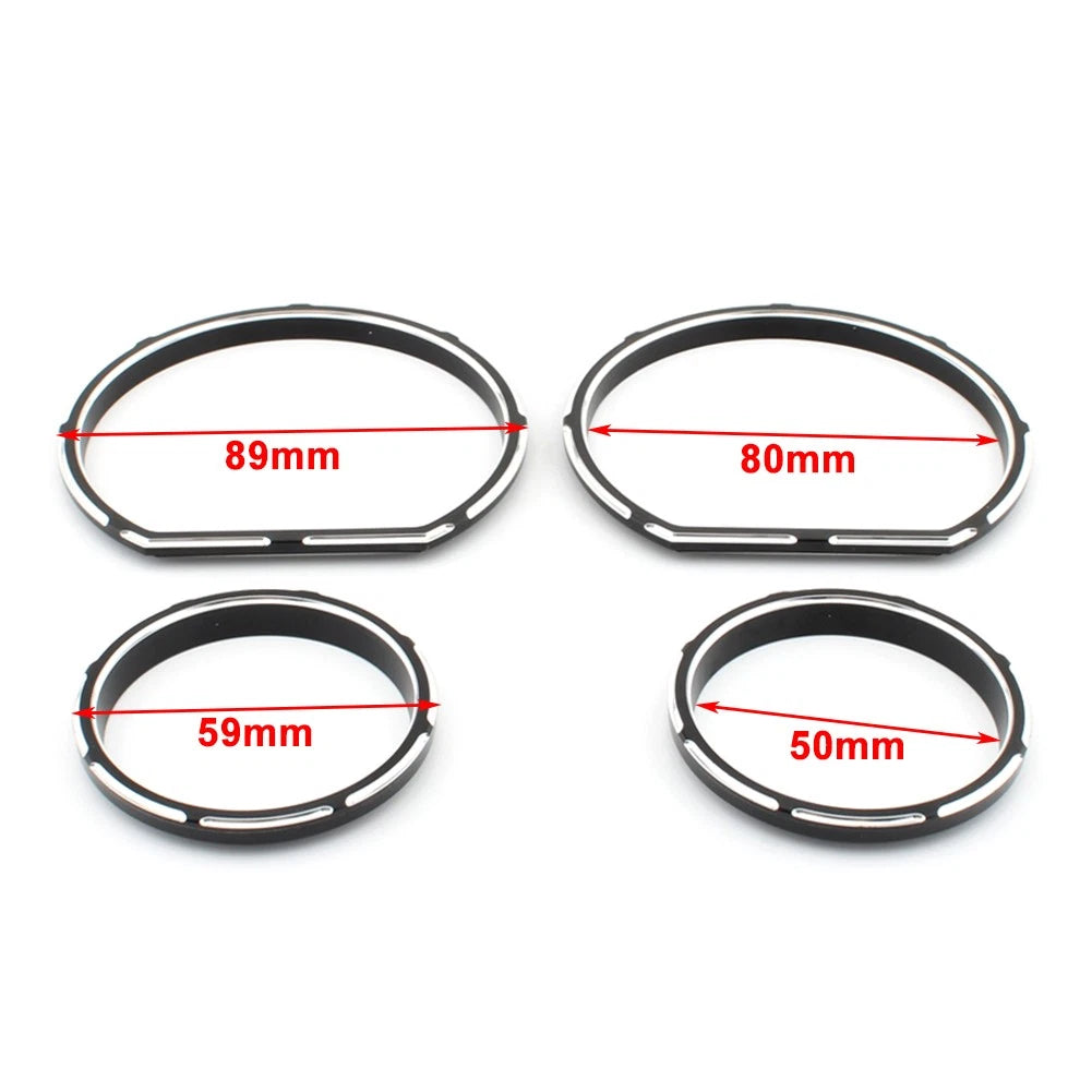 Chrome Instrument Board Gauge Bezel for Harley Touring Electra Street Glide (2009-2023)