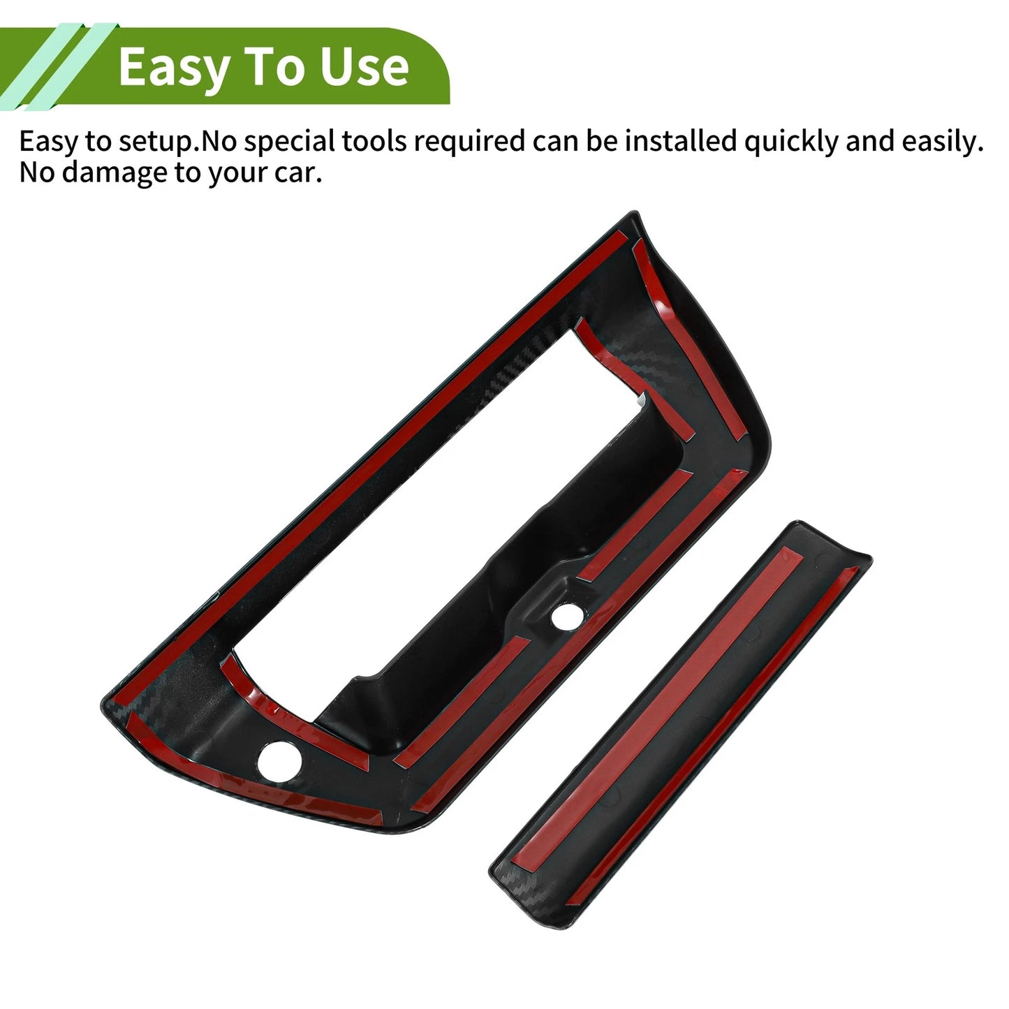 Exterior Trim Tailgate for Ford F150 Black ABS 2 x Covers (2015-2020)