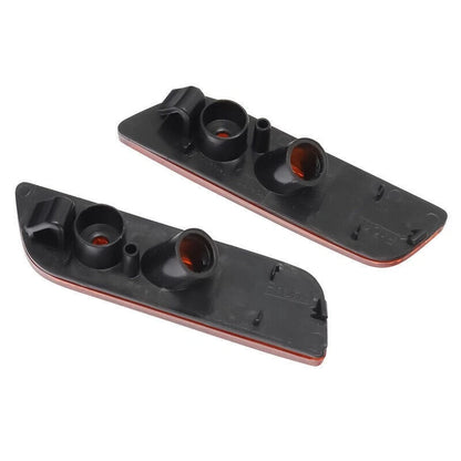 Pair Amber Bumper Light Lens & Reflectors for Volvo S80 (1999–2006)