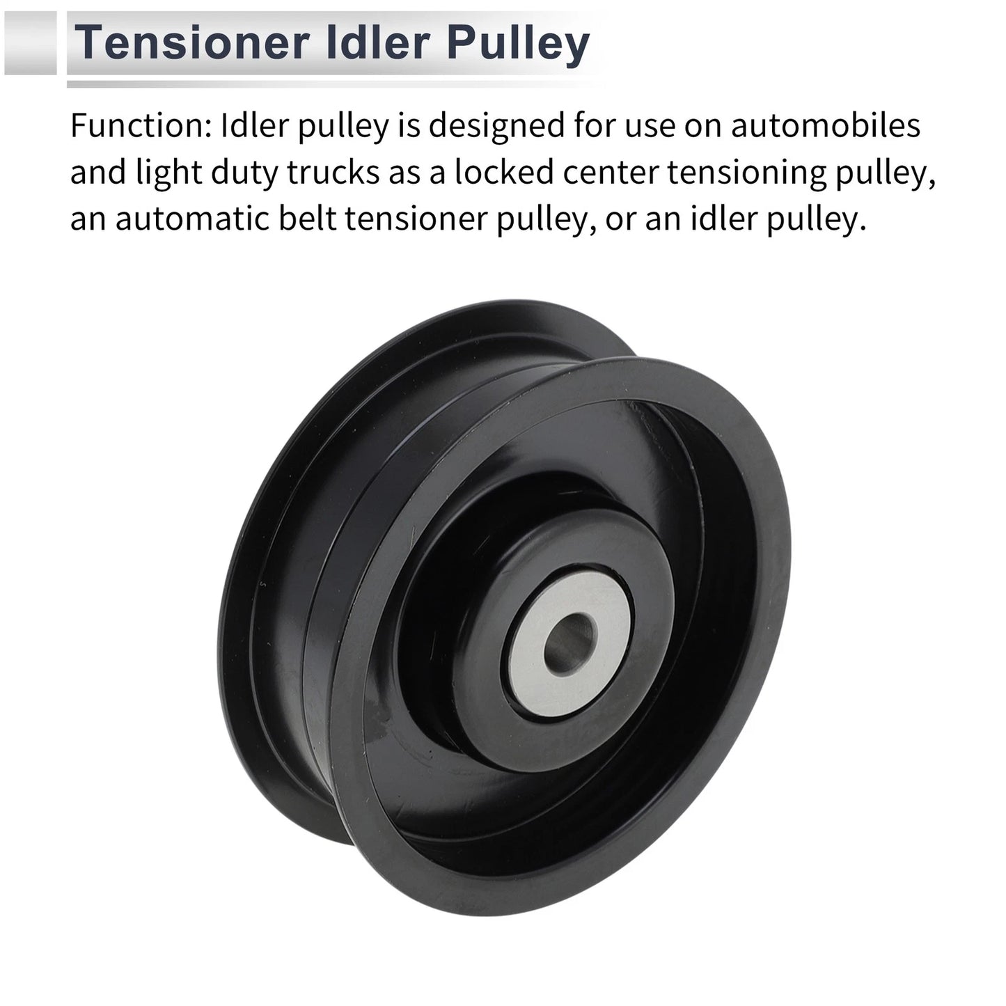 Drive Belt Idler Pulley for Mercedes-Benz W463 (2009-2014) Black 1 x Pc