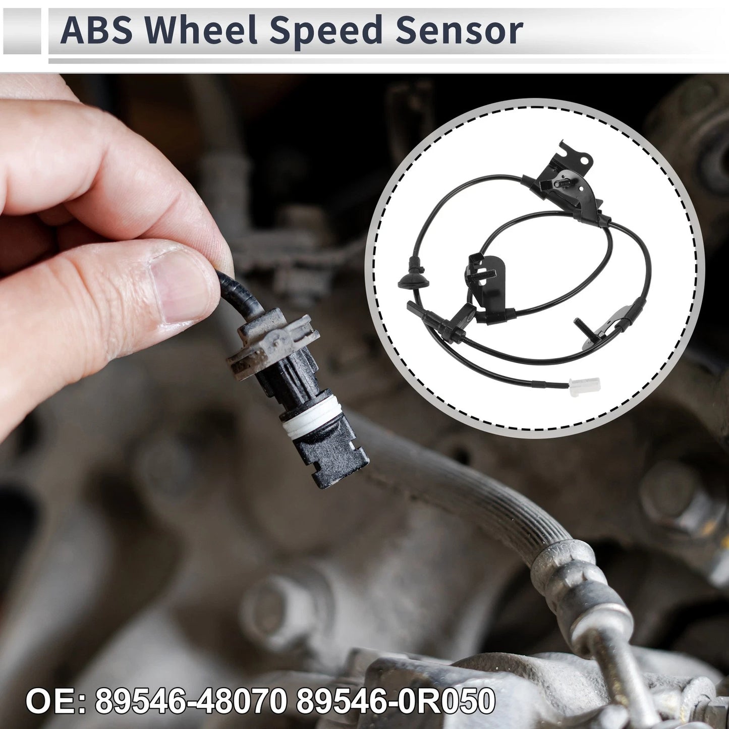 Rear Left ABS Wheel Speed Sensor for Toyota RAV4 (2014-2018) 1 x Sensor