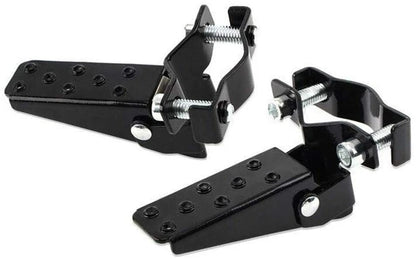 Clamp-on Steel Axle Foldable Foot Step Pegs for MTB BMX Bike