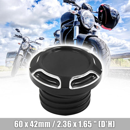 Oil Tank Cover Cap Black Aluminium Alloy for Harley Davidson