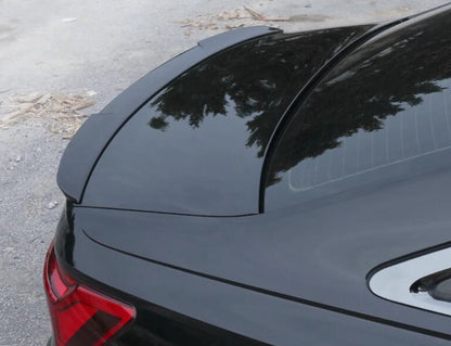Rear Trunk Spoiler Wing Glossy Black for Audi A6 C8 Sedan 2019-2023