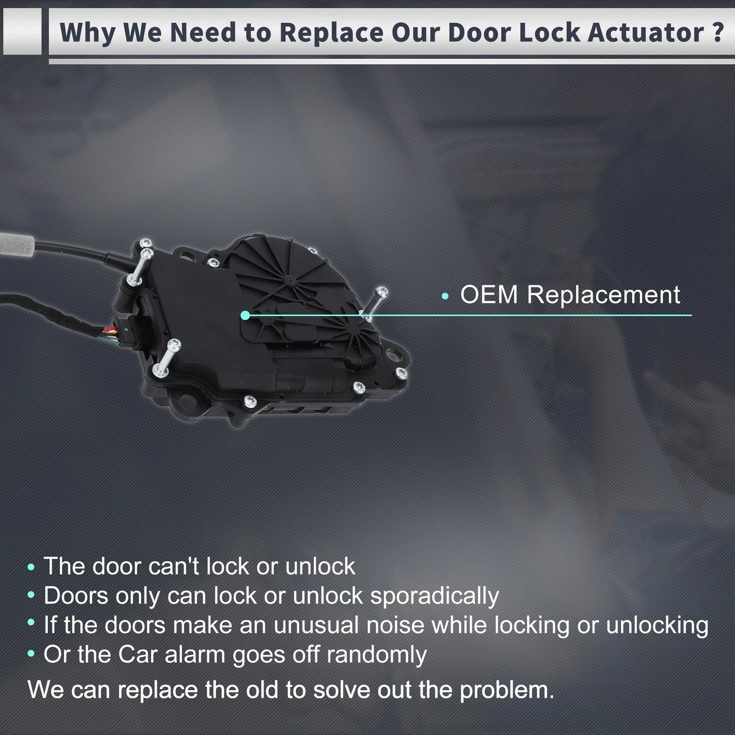Rear Liftgate Door Lock Actuator for BMW X1 (2014-2019)