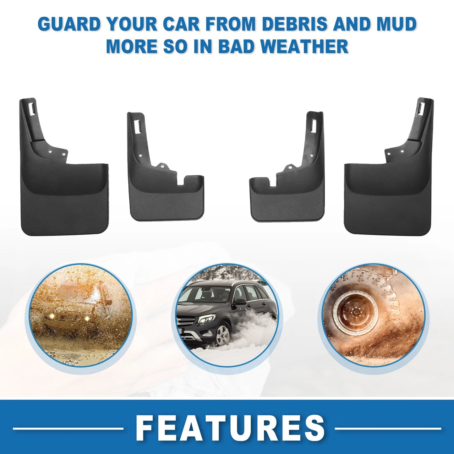 Mud Flap Splash Guard for Ford F150 (2022-2024)