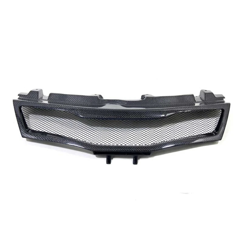 Real Carbon Fiber Front Bumper Grille Grill Cover For Civic Type-R FN2 2007-2011