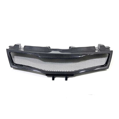 Real Carbon Fiber Front Bumper Grille Grill Cover For Civic Type-R FN2 2007-2011