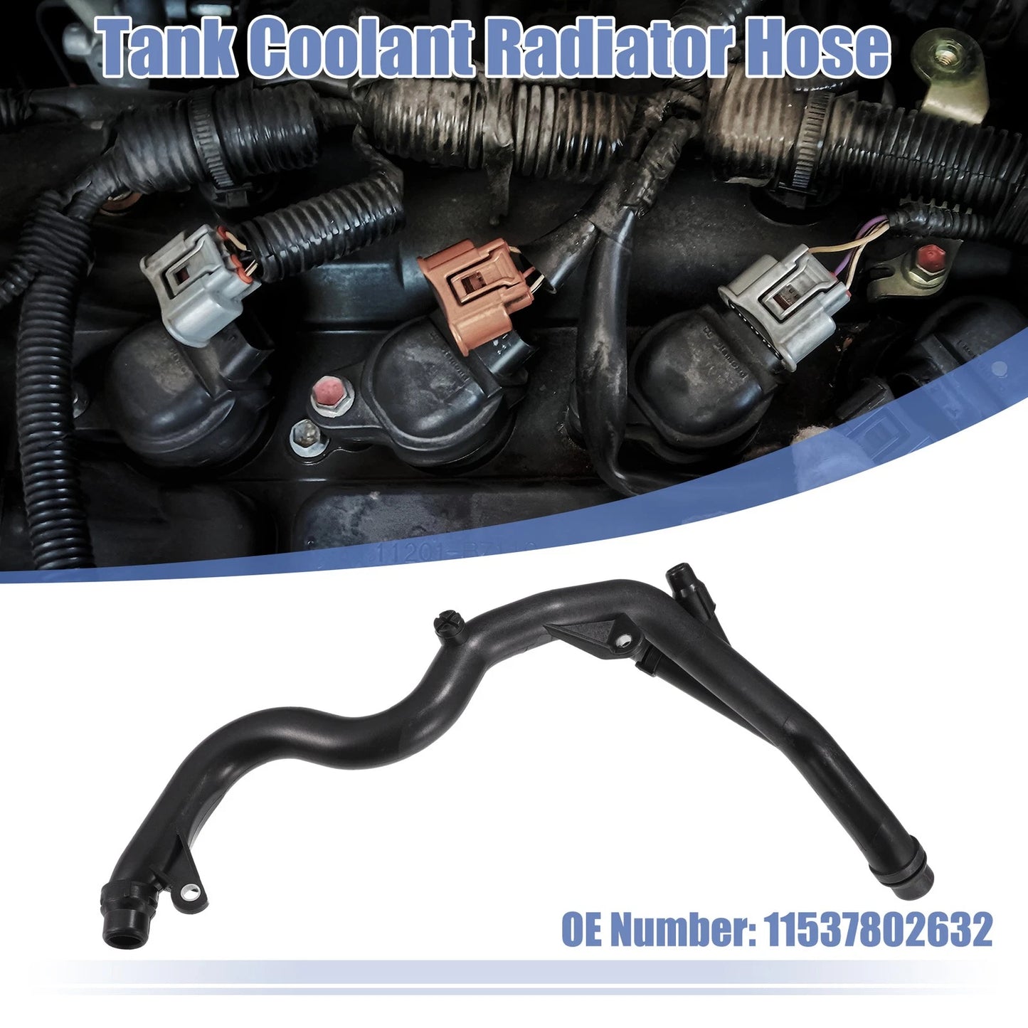 Heater Hose Radiator Expansion Tank Pipe for BMW 335d (2007-2013)