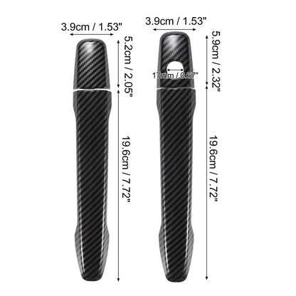 4 x Carbon Fiber Door Handle Covers for Mitsubishi