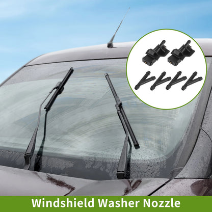Windshield Washer Nozzle With Hose Connector 1 Set for Toyota (2007–2013)
