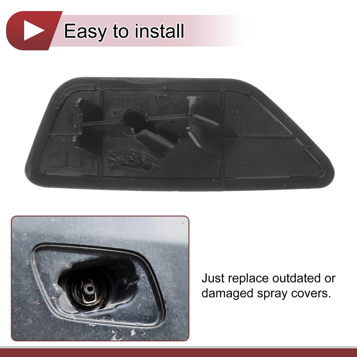 Front Left Washer Nozzle Cover for Subaru Legacy (2010-2014)