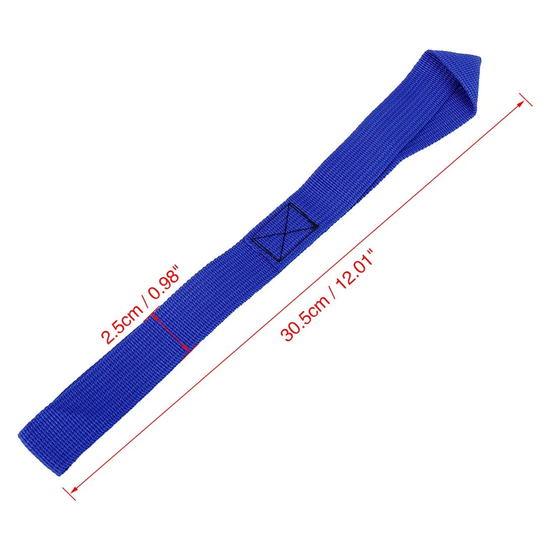 Cargo Belt Soft Loop Strap 6 PCS Blue 2.5 x 30.5cm for Car Motorcycle 1500lbs