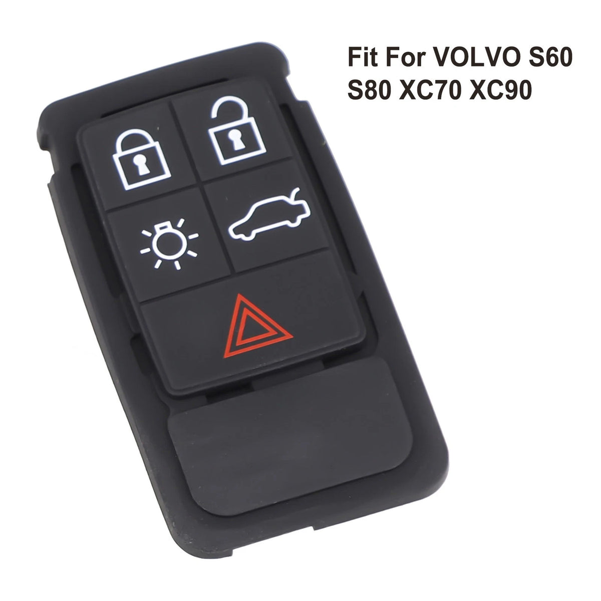 Rubber Remote Key Fob Case Pad for Volvo XC60 XC70 V70 S60 S80