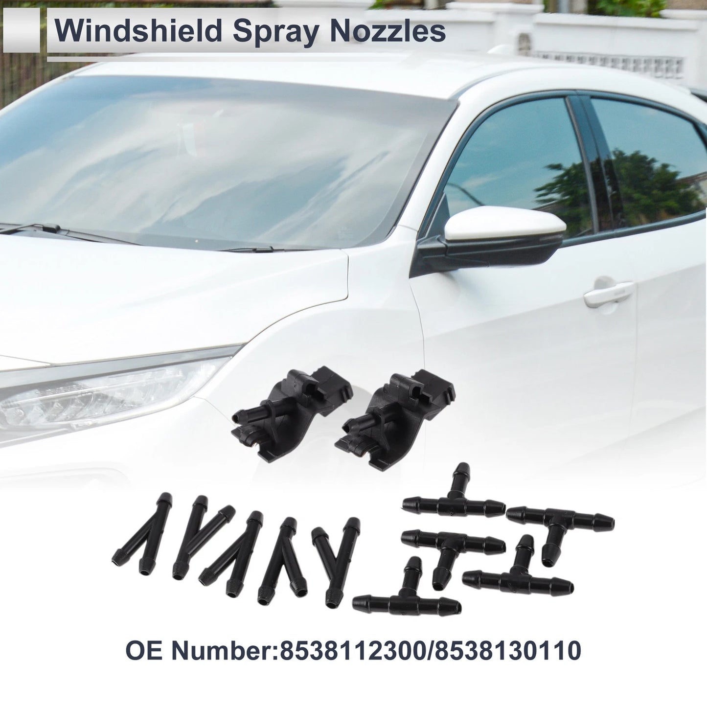 5 Pcs Washer Nozzle & Hose Connector for Toyota