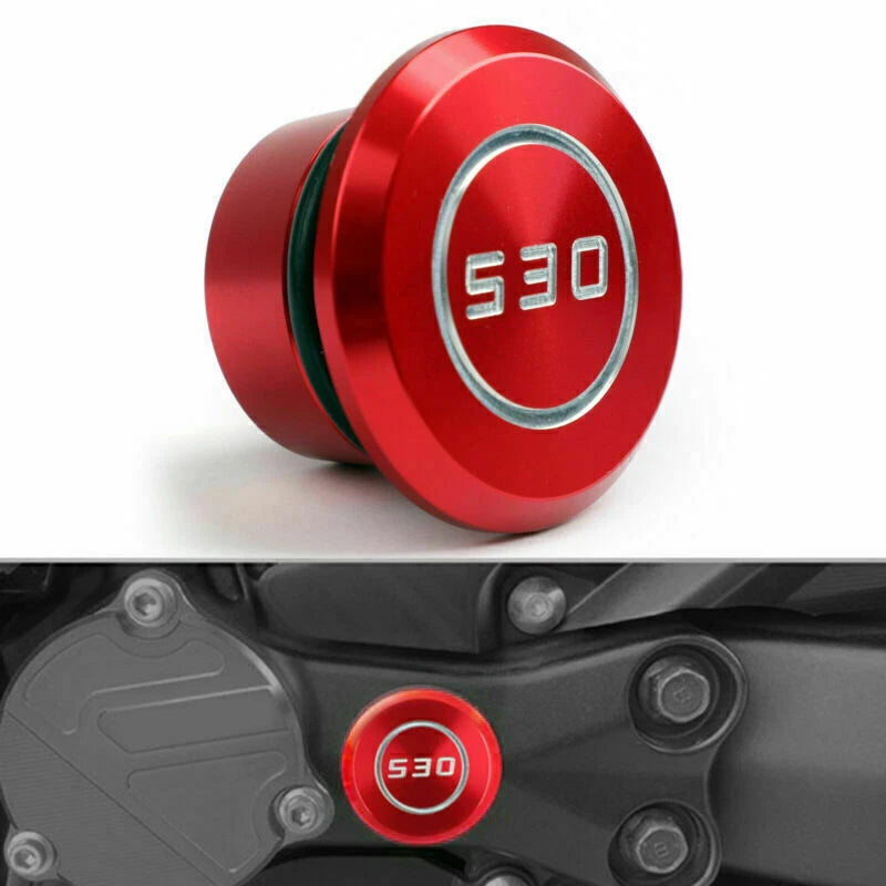 CNC Frame Hole Cover Guard Red for Yamaha T-Max 530 (2005-2016)