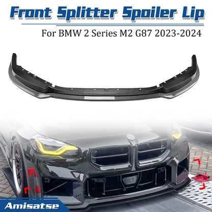 Front Spoiler Lip Splitter for BMW 2 Series M2 G87 (2023-2024)