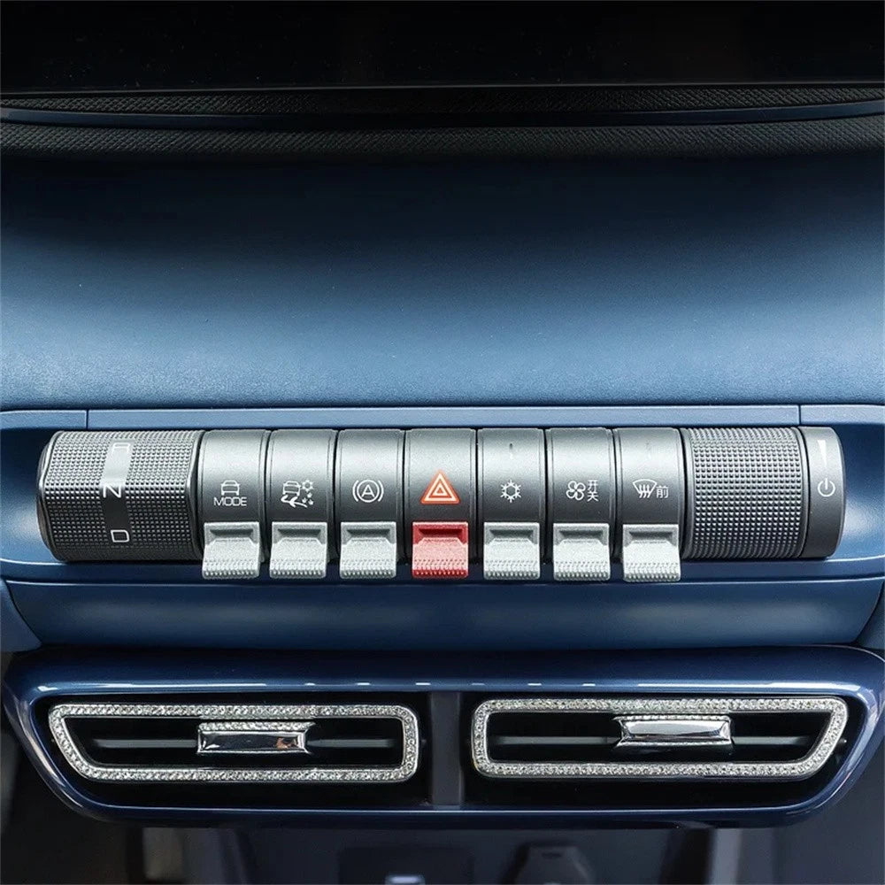 Air Conditioning Control Button Paddle Sticker Knob for BYD Dolphin (2021-2023)