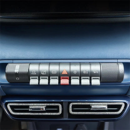 Air Conditioning Control Button Paddle Sticker Knob for BYD Dolphin (2021-2023)