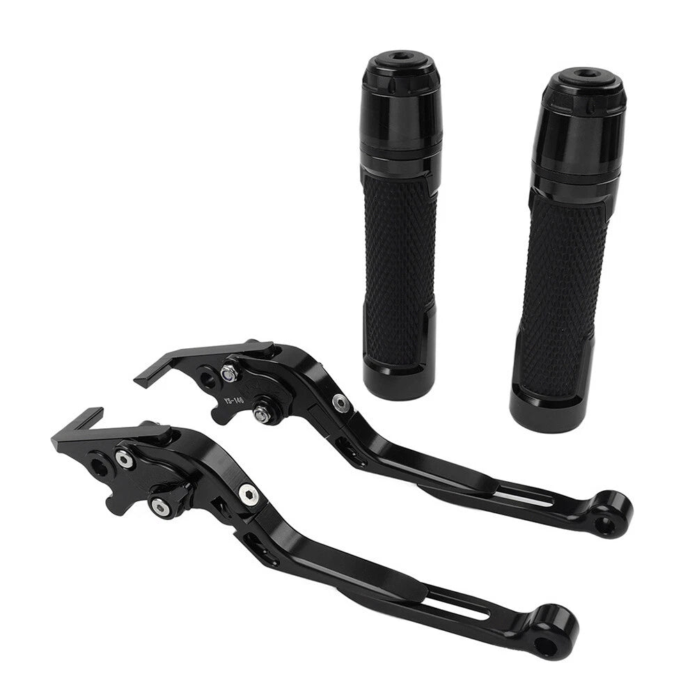 Black Extendable Brake Clutch Levers Grips for BMW R1200GS ADV (2004-2018)