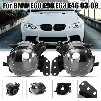 Front Fog Driving Light Clear Lens for BMW E60 E90 E63 E46 325i (2001-2013)
