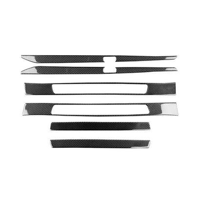 Soft Carbon Fiber Door Sill Strip Cover Trim for Porsche 911 992 2019-2023