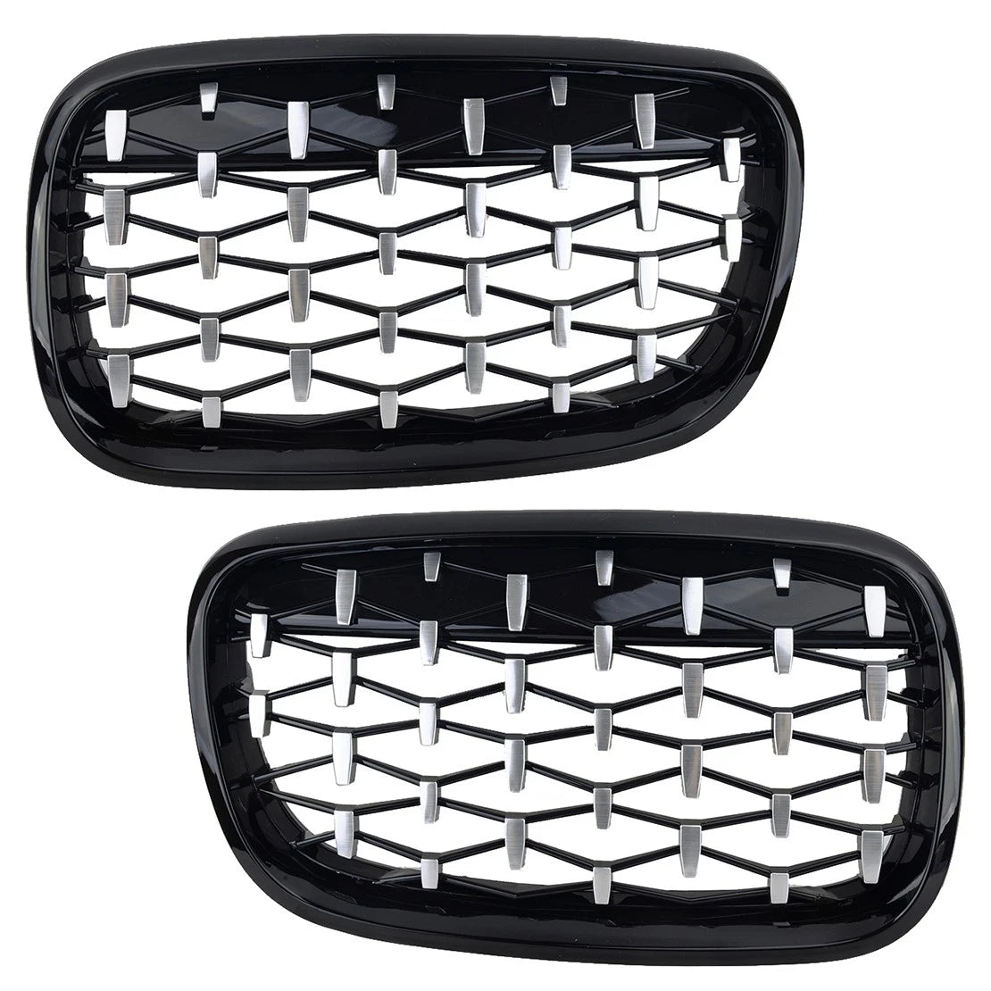 Front Kidney Grille Diamond for BMW X5 E70 X6 E71 (2007-2013) - 1 Pair