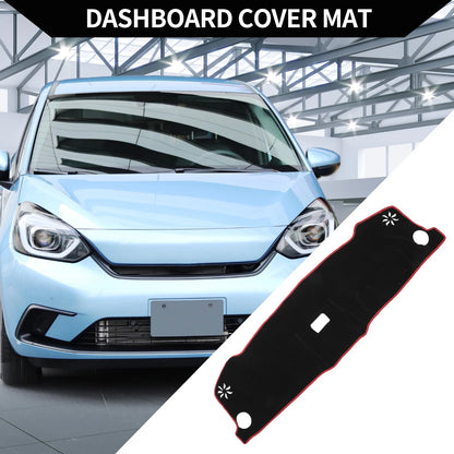 Dashboard Cover Mat for Honda Vezel RV3-RV6 (2021-2024) Black Red 1 Set