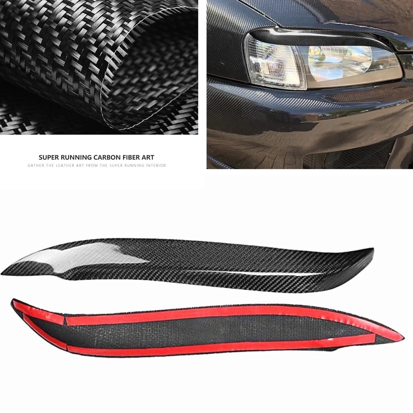 Headlight Eyelid Covers for Toyota Starlet Glanza EP91 (1996-1999)
