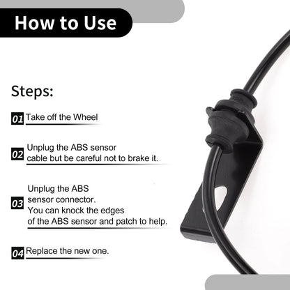 ABS Wheel Speed Sensor Rear Left for Ford Fusion (2007-2011)