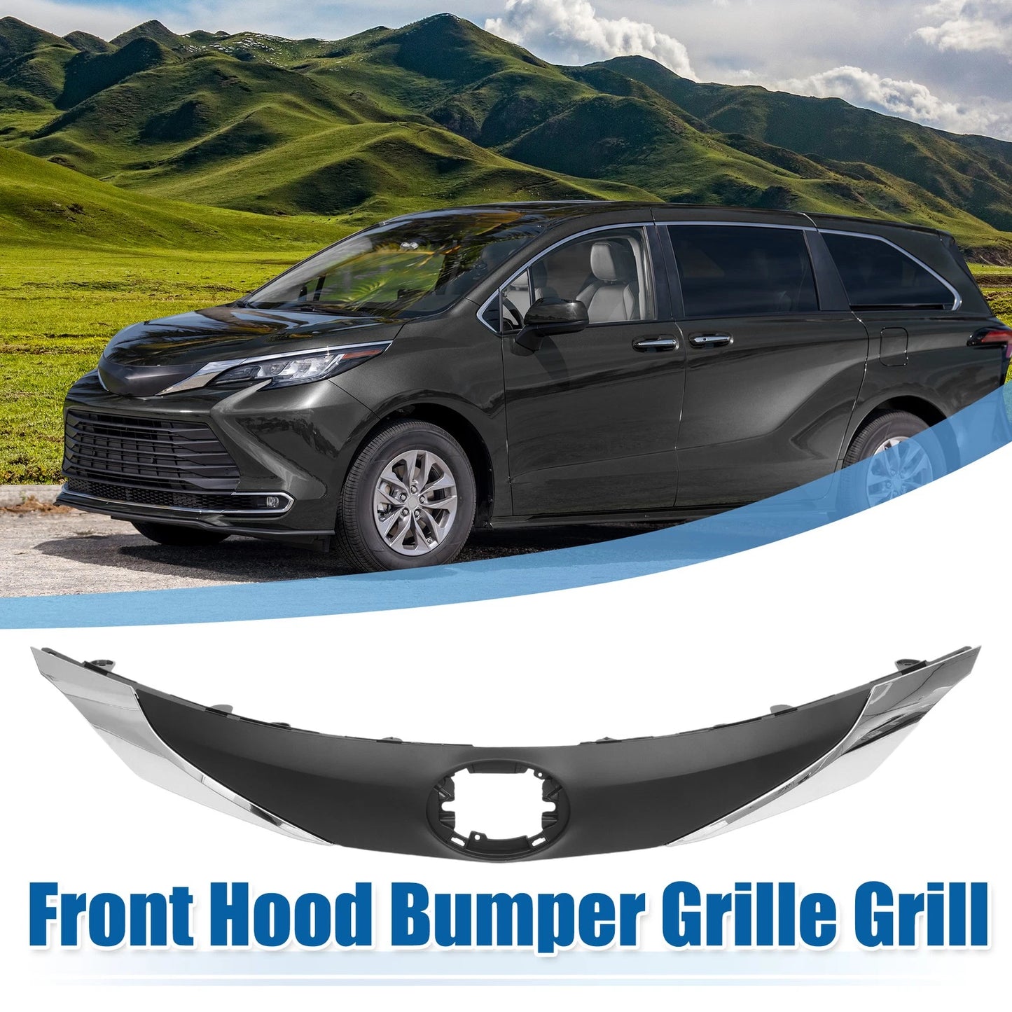 Front Hood Bumper Grille for Toyota Sienna