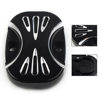 CNC Cut Rear Brake Master Cylinder Cover for Harley Electra Glide Road King