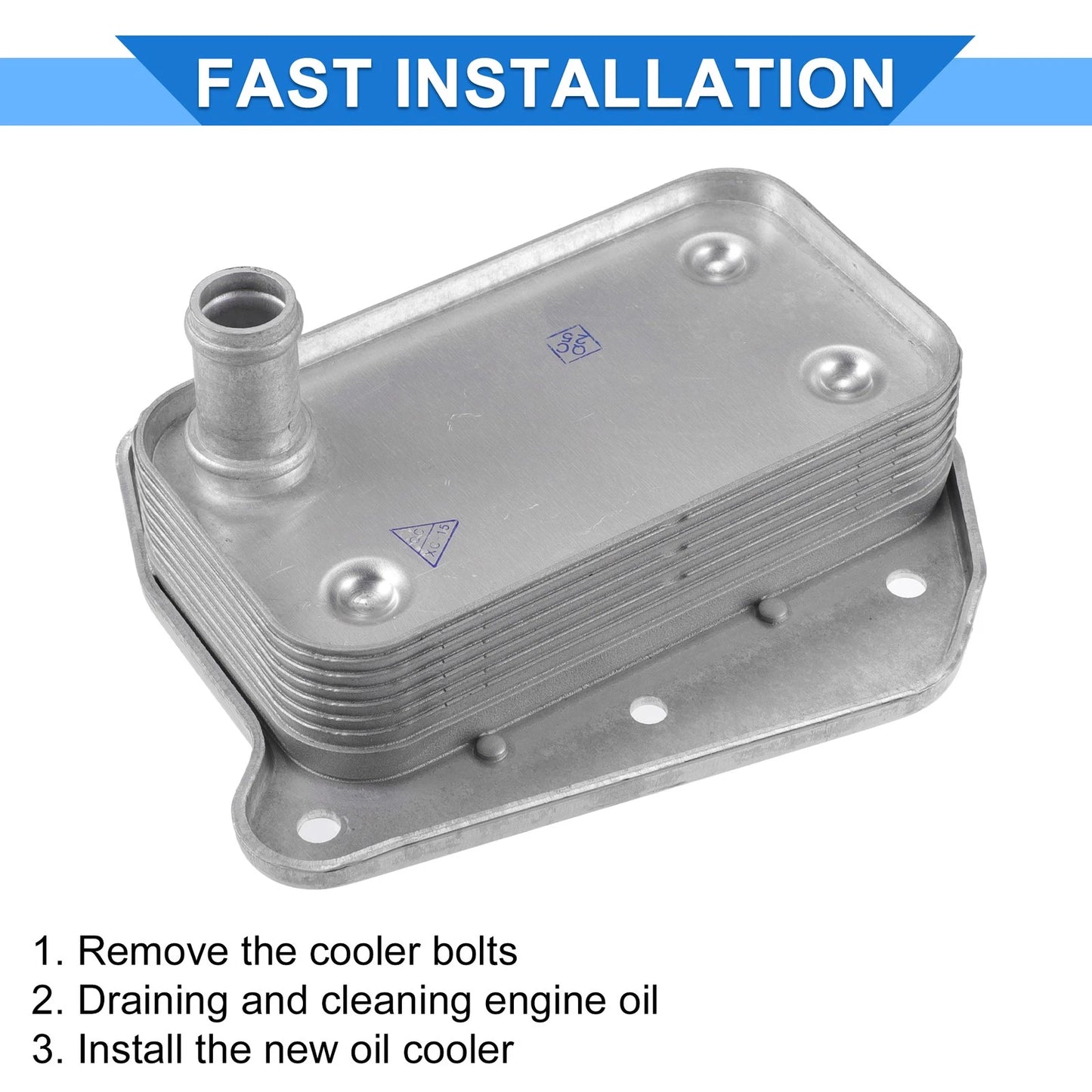Engine Oil Cooler with Seals for Dodge Sprinter 3500 (2007-2018)