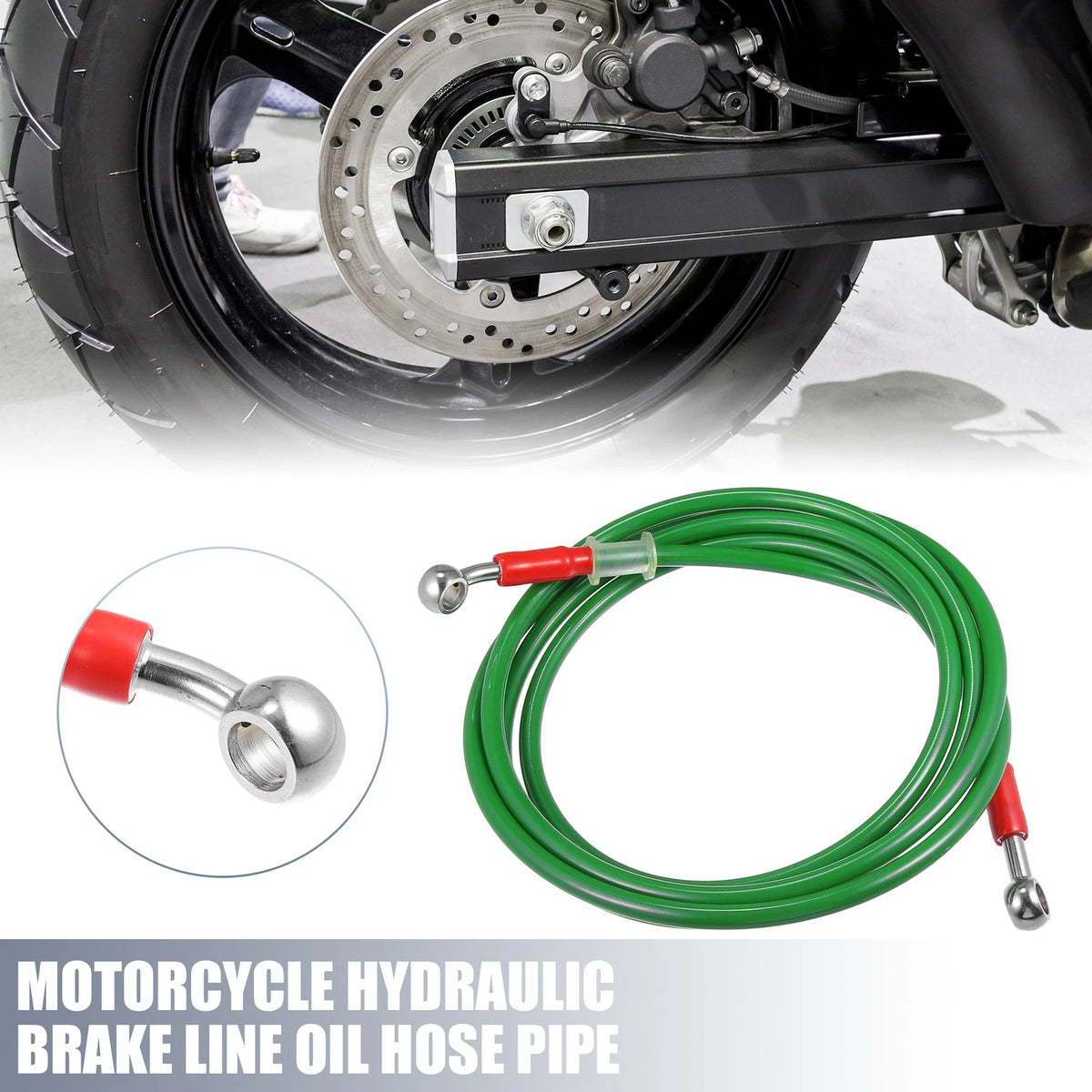 Brake Line / 230cm / 10mm Green Oil Hose for Motorcycle