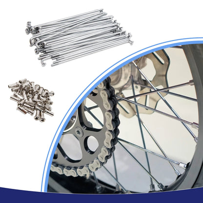 4mm Thread 170mm Motorcycle Wheel Spokes w Nipples for Make Model