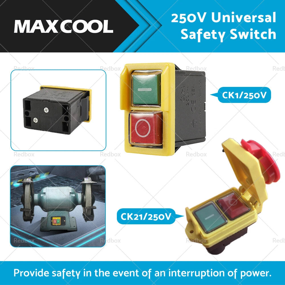 Universal Safety Emergency Switch 250V Waterproof for CK1 CK21D