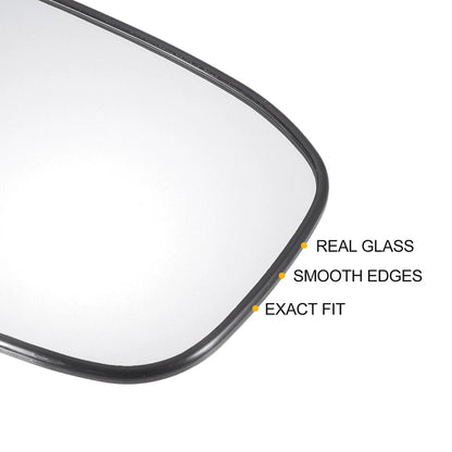 Left Right White Mirror Glass Pair Non-Heated for Honda Accord (2003-2007)