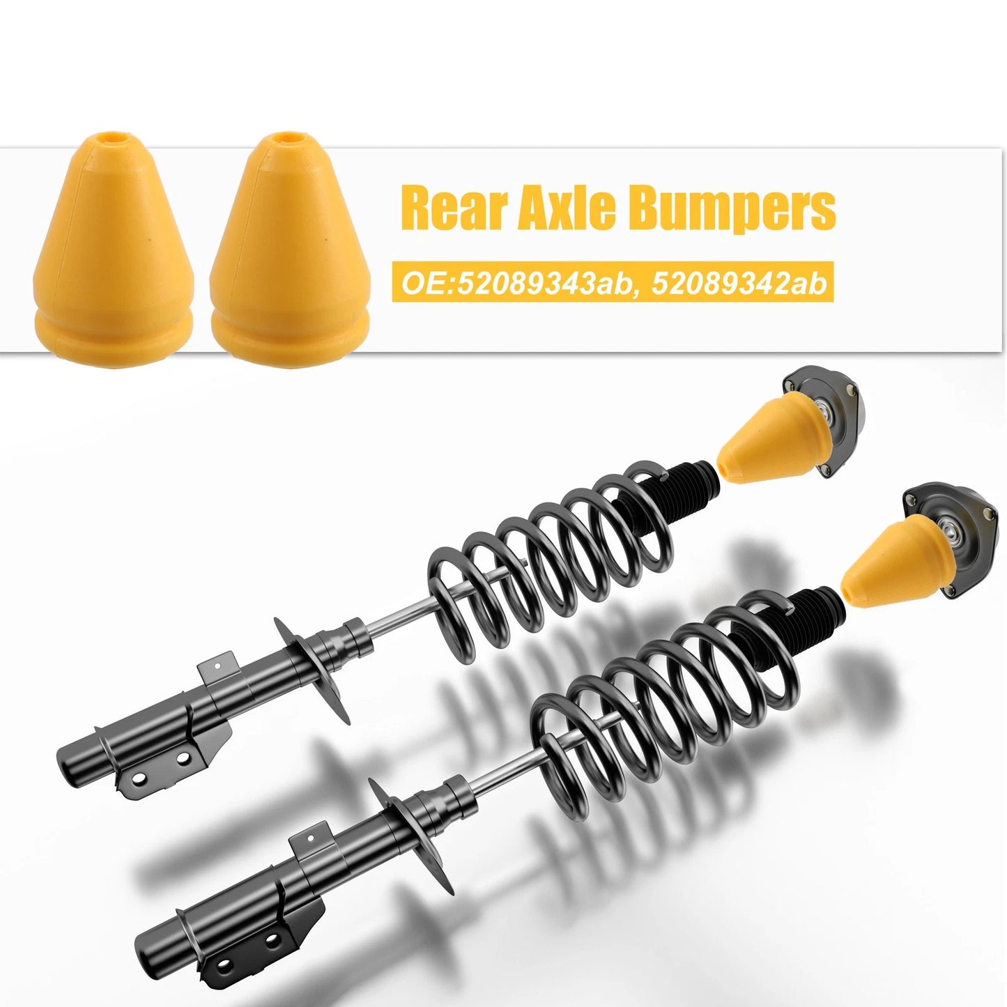 Rear Jounce Bumper 2 x Axle Bumpers for Jeep Grand Cherokee (2011-2023)