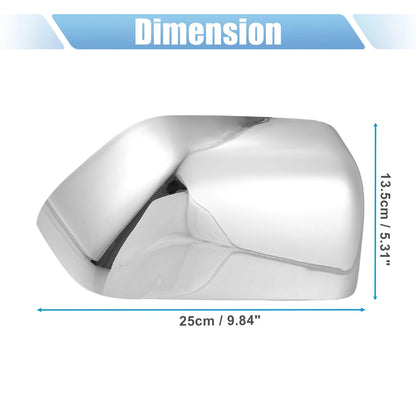 Chrome Plated Top Half Mirror Covers for Ford F-250 F-350 F-450 F-550