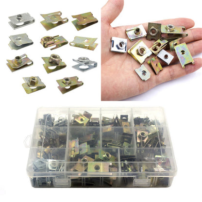 150 x Mixed U-Type Clips Fastener Screws for Car Truck Door Panel AU