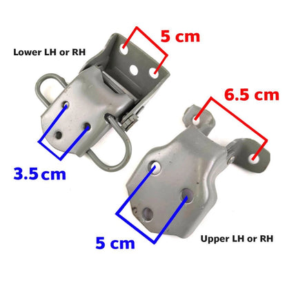 Door Hinge Upper Lower LH+RH Set 4 Fits Datsun Nissan 720 Pickup UTE 1980-86 D08