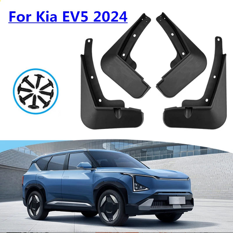 4x Front/Rear Splash Guards Mud Flaps Mudguard for Kia EV5 (2024–2024)