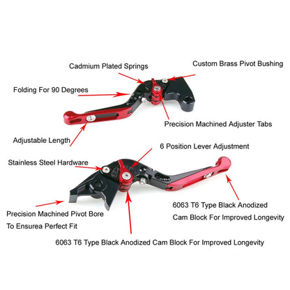 Long Brake Clutch Lever for Vespa GTS 300 Super (2008-2023)