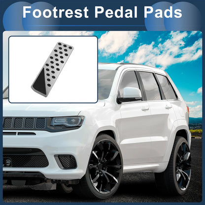 Footrest Pedal Cover for Jeep Grand Cherokee (2022-2025) - Silver Tone