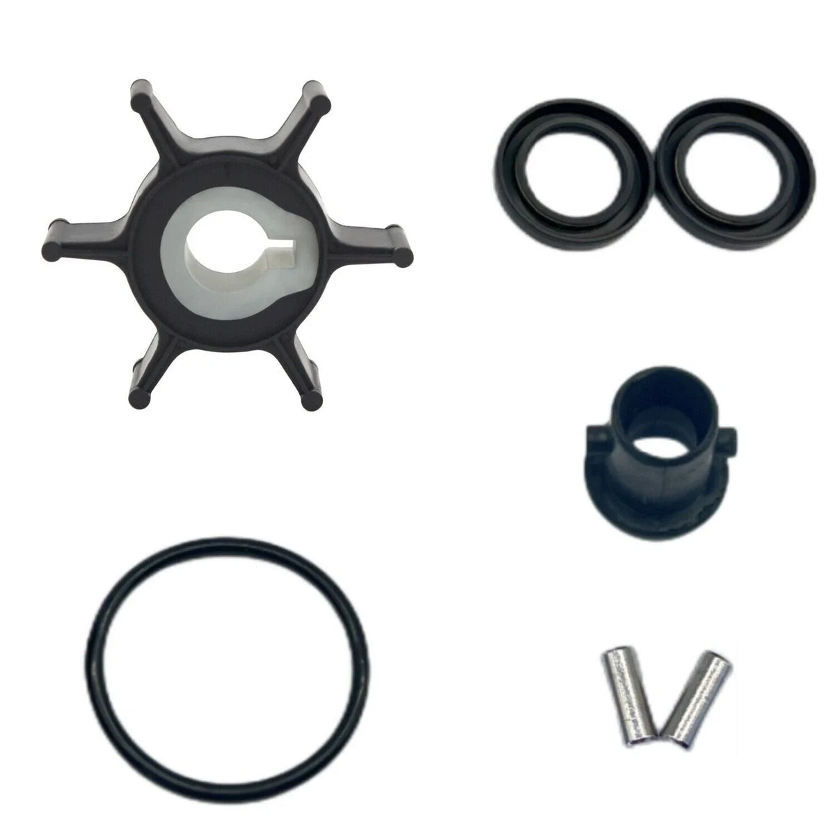 Water Pump Impeller Kit for Yamaha 2-Stroke 2HP Outboard Motor