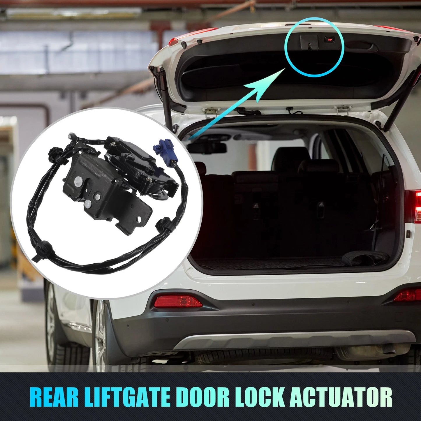 Rear Liftgate Door Lock Actuator with Cable for Toyota Prius (2010–2015)
