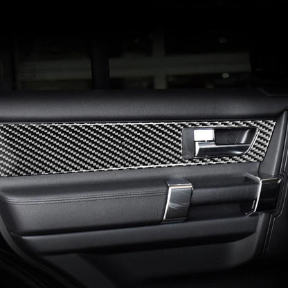 Carbon Fiber Inner Door Armrest Panel Trim For Land Rover Discovery 4 2010-2016