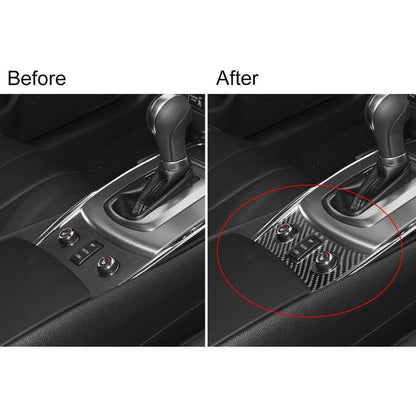 1x Carbon Fiber Heated Seat Button Cover for Infiniti G37 Sedan (2010-2013)